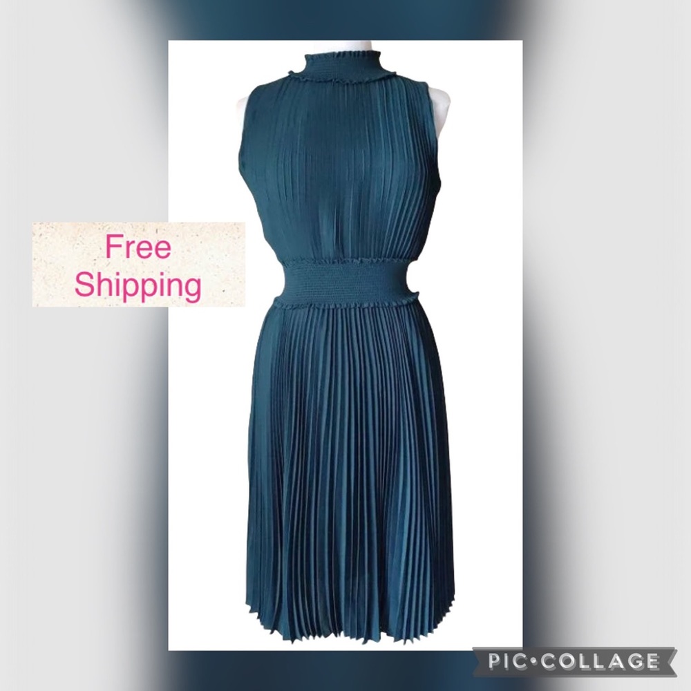 Nanette Lepore - Pleated Sleeveless Dress *FREE SHIPPING